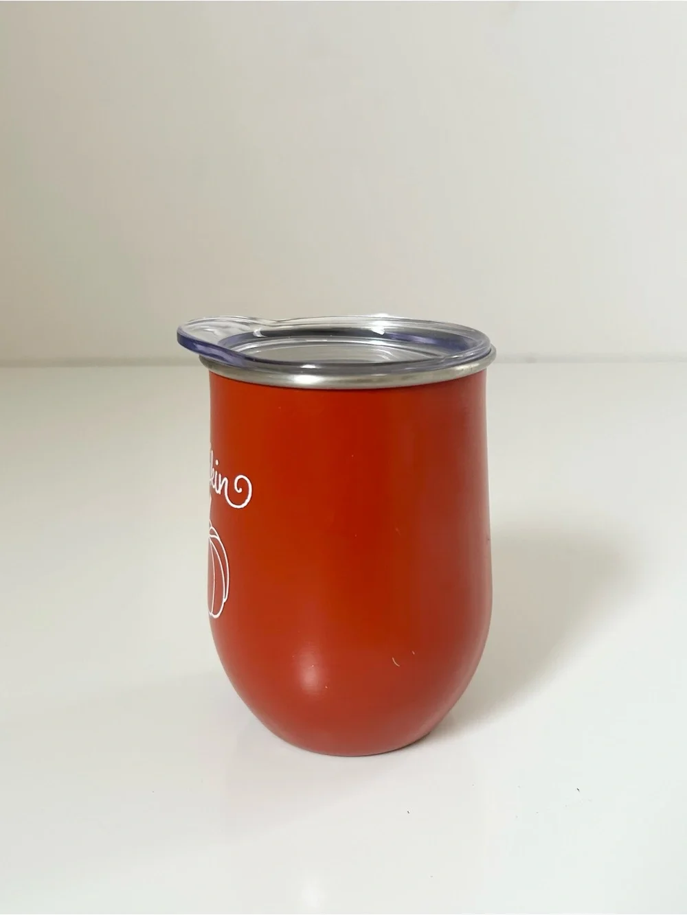 Fall Themed Stainless Steel Wine Tumbler Set